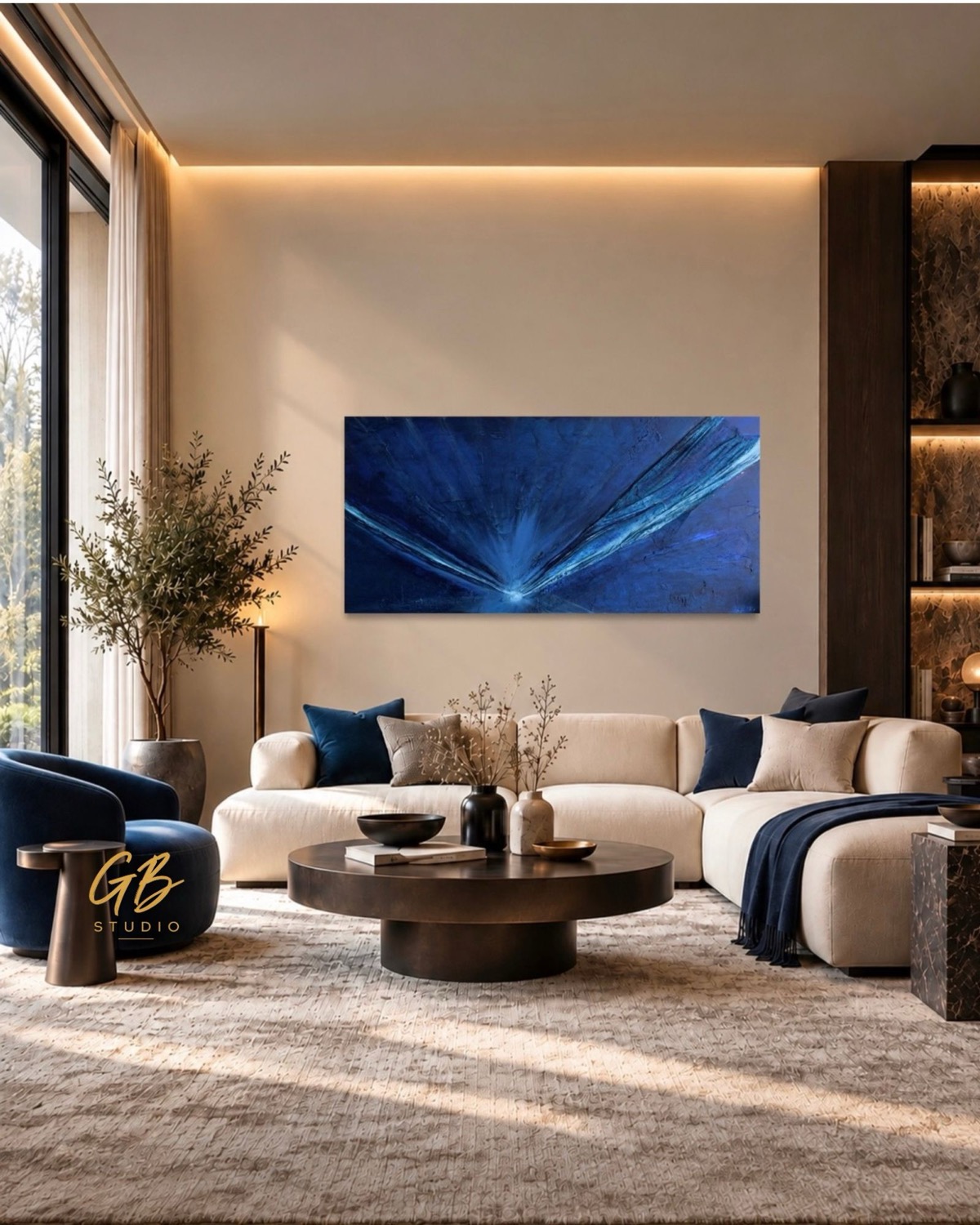 Ocean Light, shown in a living room