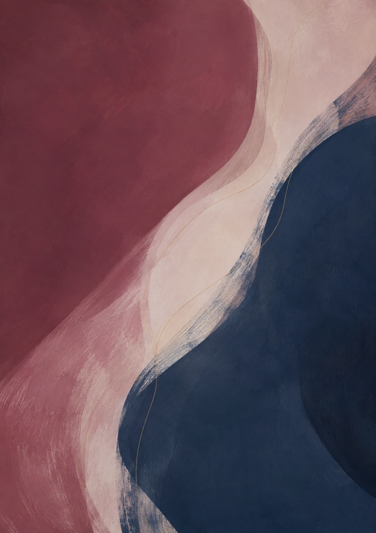 Navy & Burgundy — fine art print by Giulianna Boscardin
