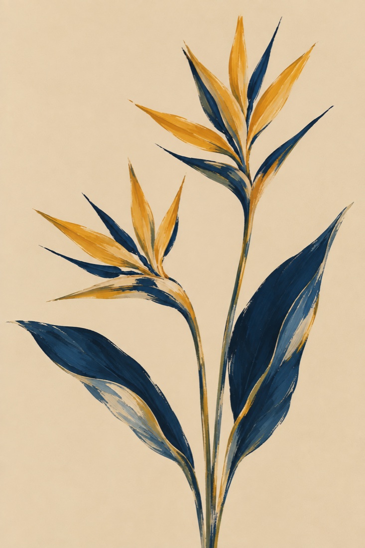 Botanica in Blue — fine art print by Giulianna Boscardin